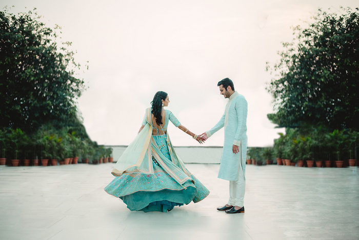 Blogger Masoom Minawala's Picture-Perfect Pastel Engagement in Mumbai! |  WedMeGood