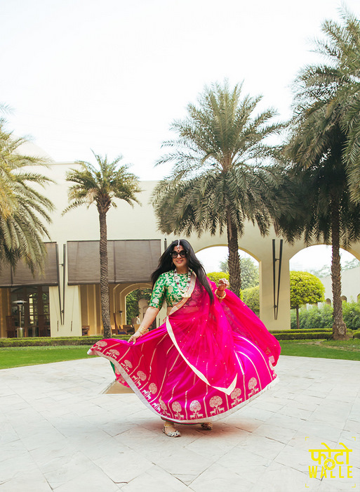 Simple Indo-Western Delhi Wedding With a Lot of Colour! | WedMeGood