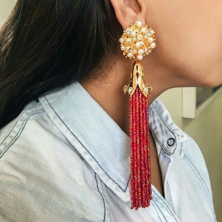 Trending Beaded Tassel Earrings For Every Wedding Function! WedMeGood