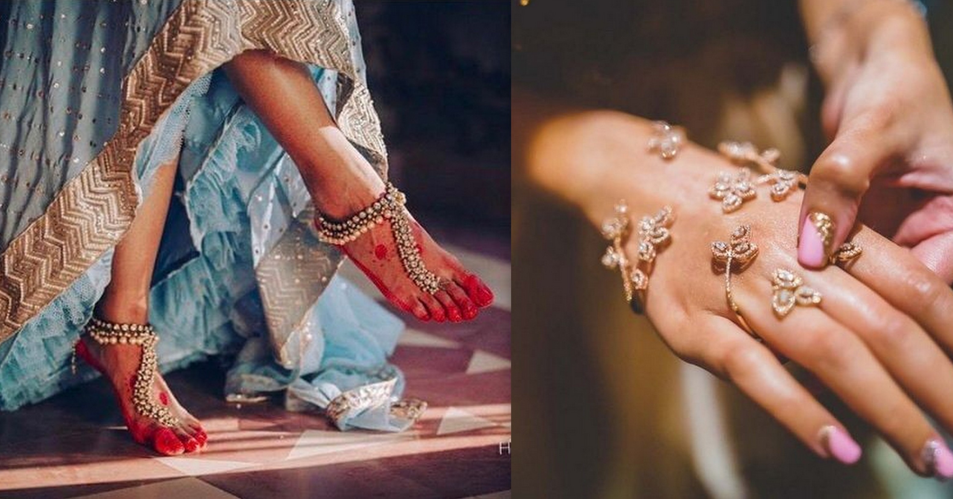 The Most Hand & Feet Jewellery We Spotted on Real Brides