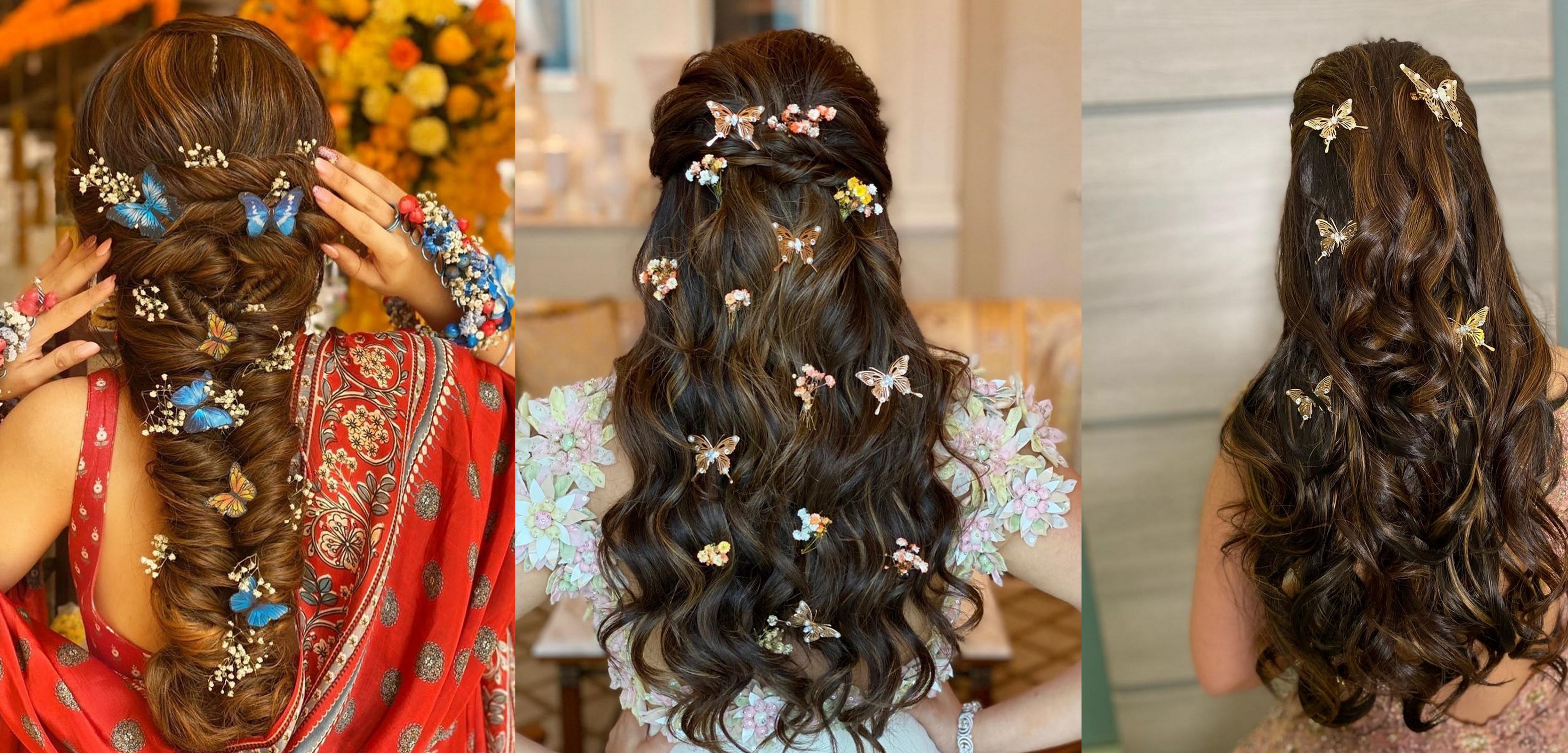 #Trending – Stunning Butterfly Hairstyles For Your Big Day! | WedMeGood