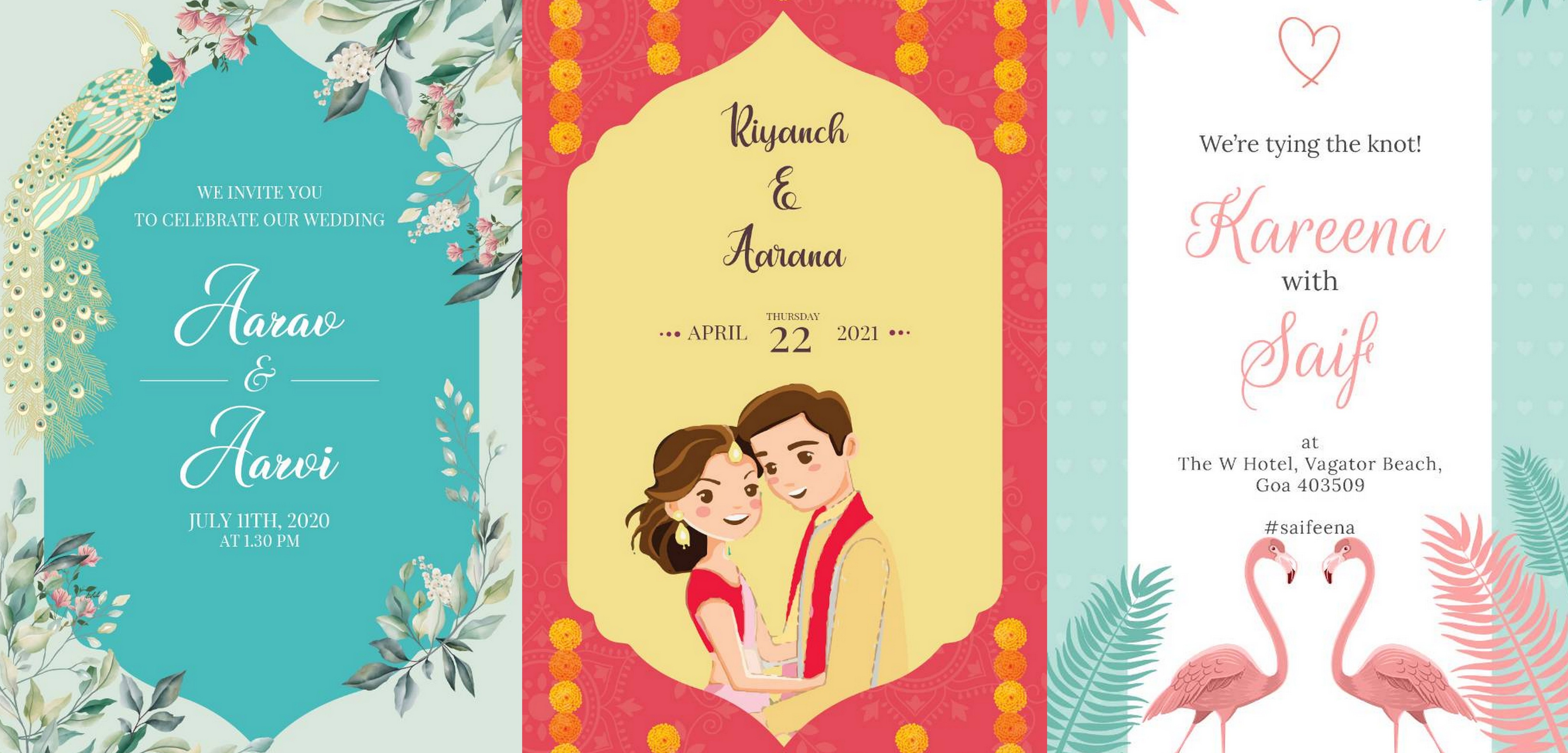 10 Amazing E - Invitation Templates For Your Wedding Invite! | WedMeGood